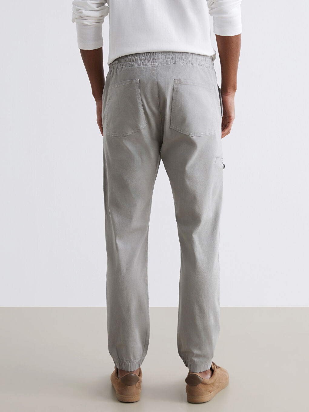 Man BEIGE Jogger Trousers-3