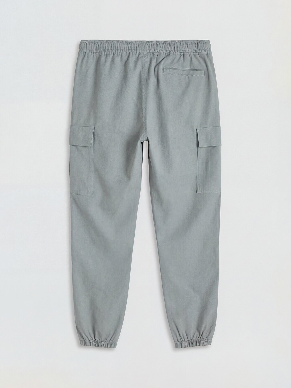 Regular Fit Gabardine Men's Cargo Trousers-5