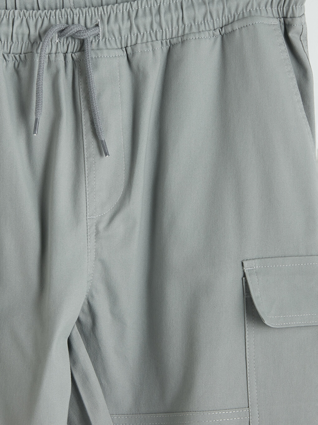 Regular Fit Gabardine Men's Cargo Trousers-6