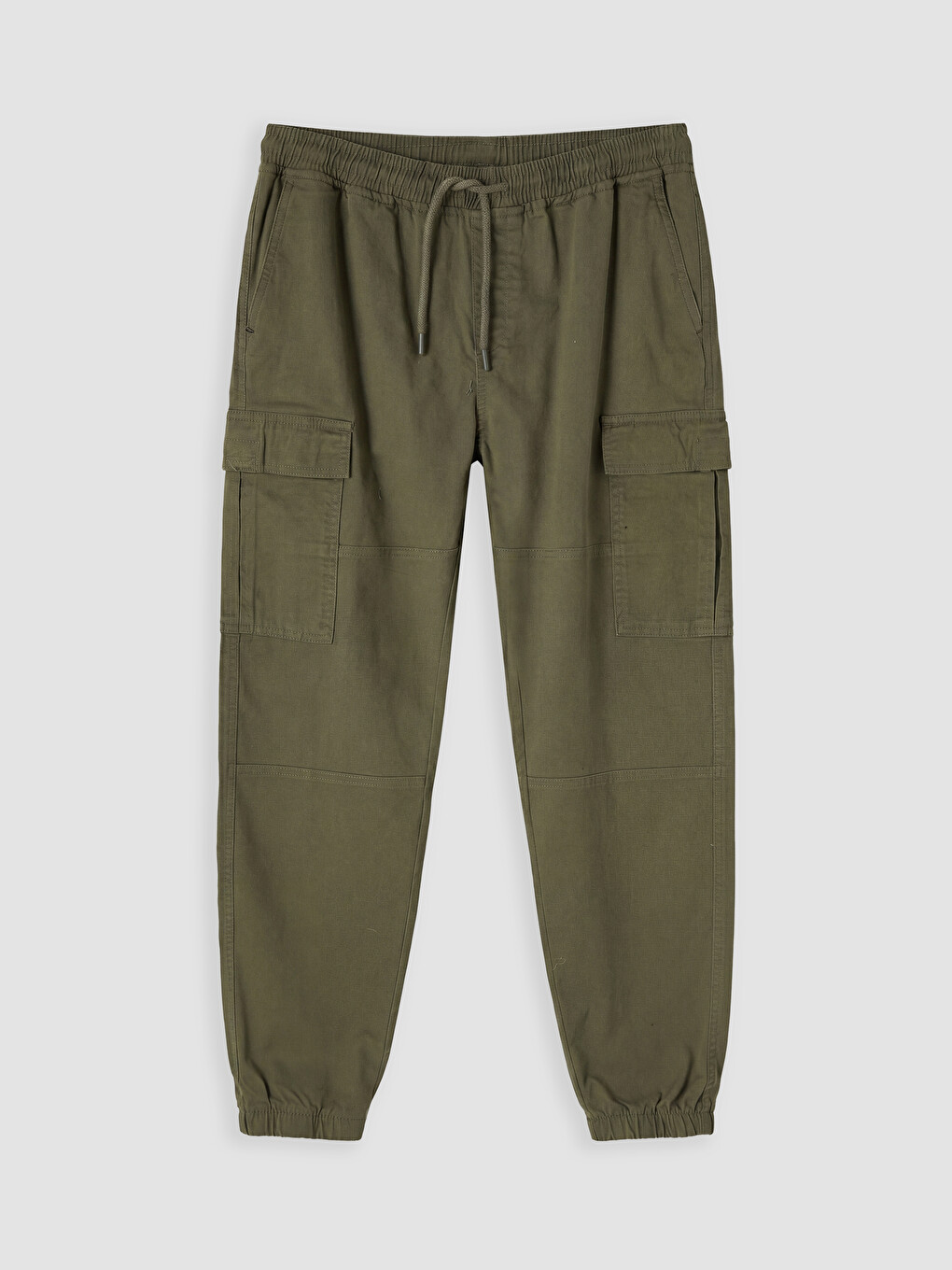Regular Fit Gabardine Men's Cargo Trousers-4