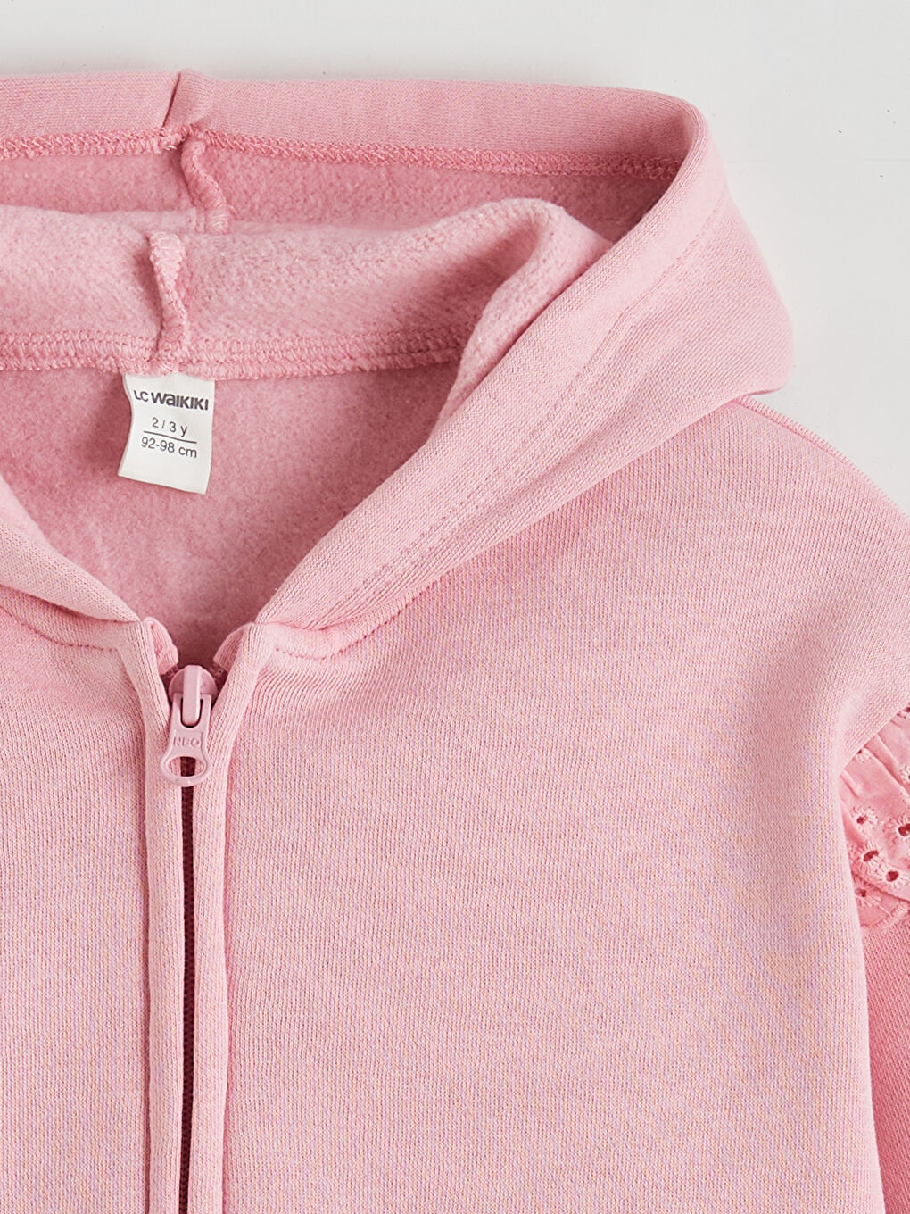 Қыздар қызғылт Сыдырмасы бар свитшот-1