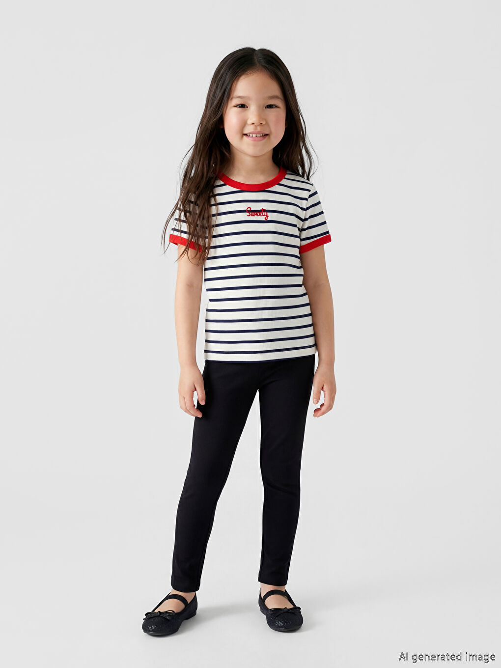 Elastic Waist Girls' Leggings