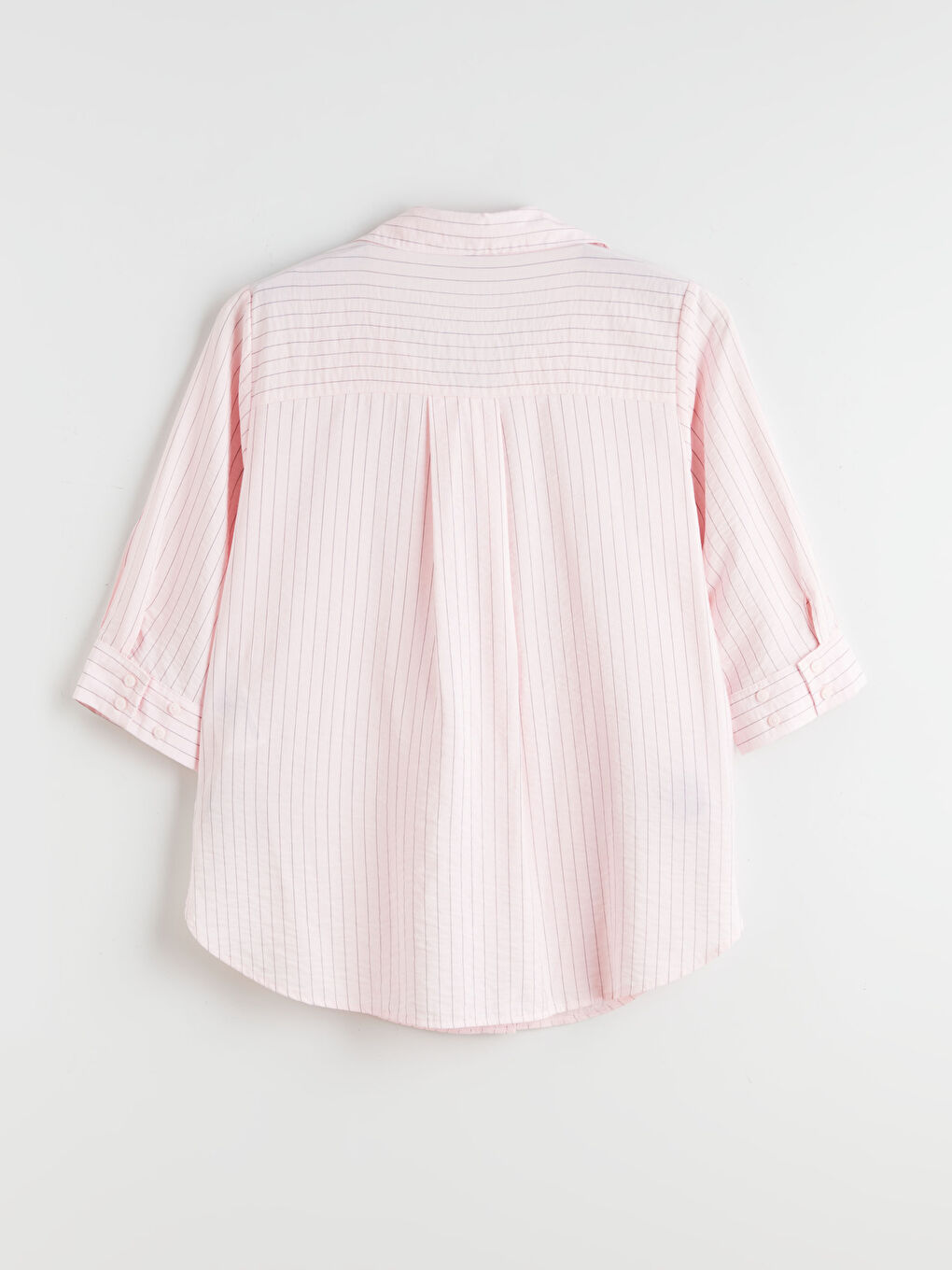 Striped Blouse with a Collared Neckline-5