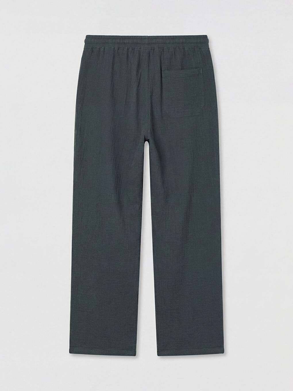 Relaxed Fit Muslin Men's Textured Trousers-1