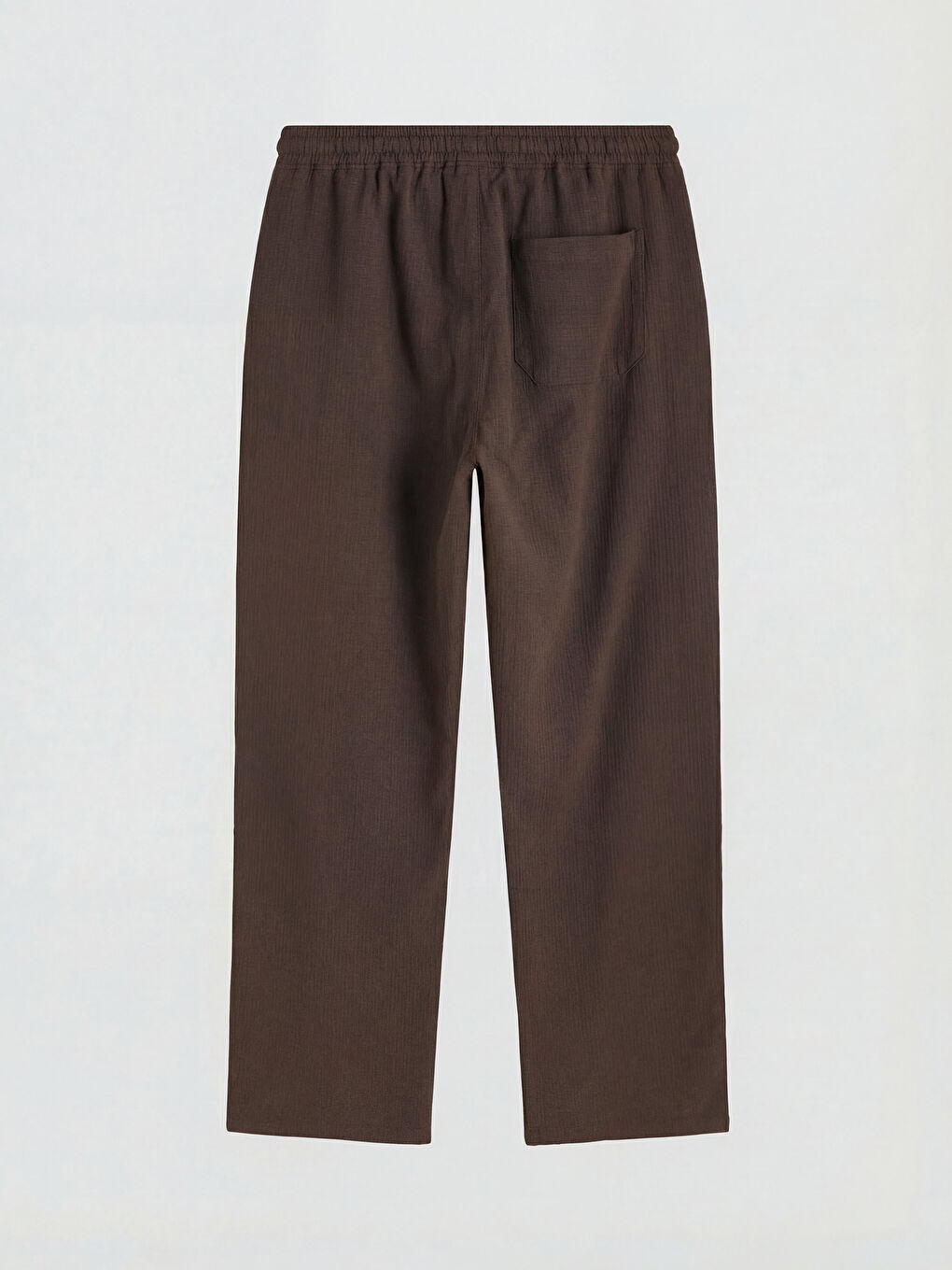 Relaxed Fit Muslin Men's Textured Trousers-5