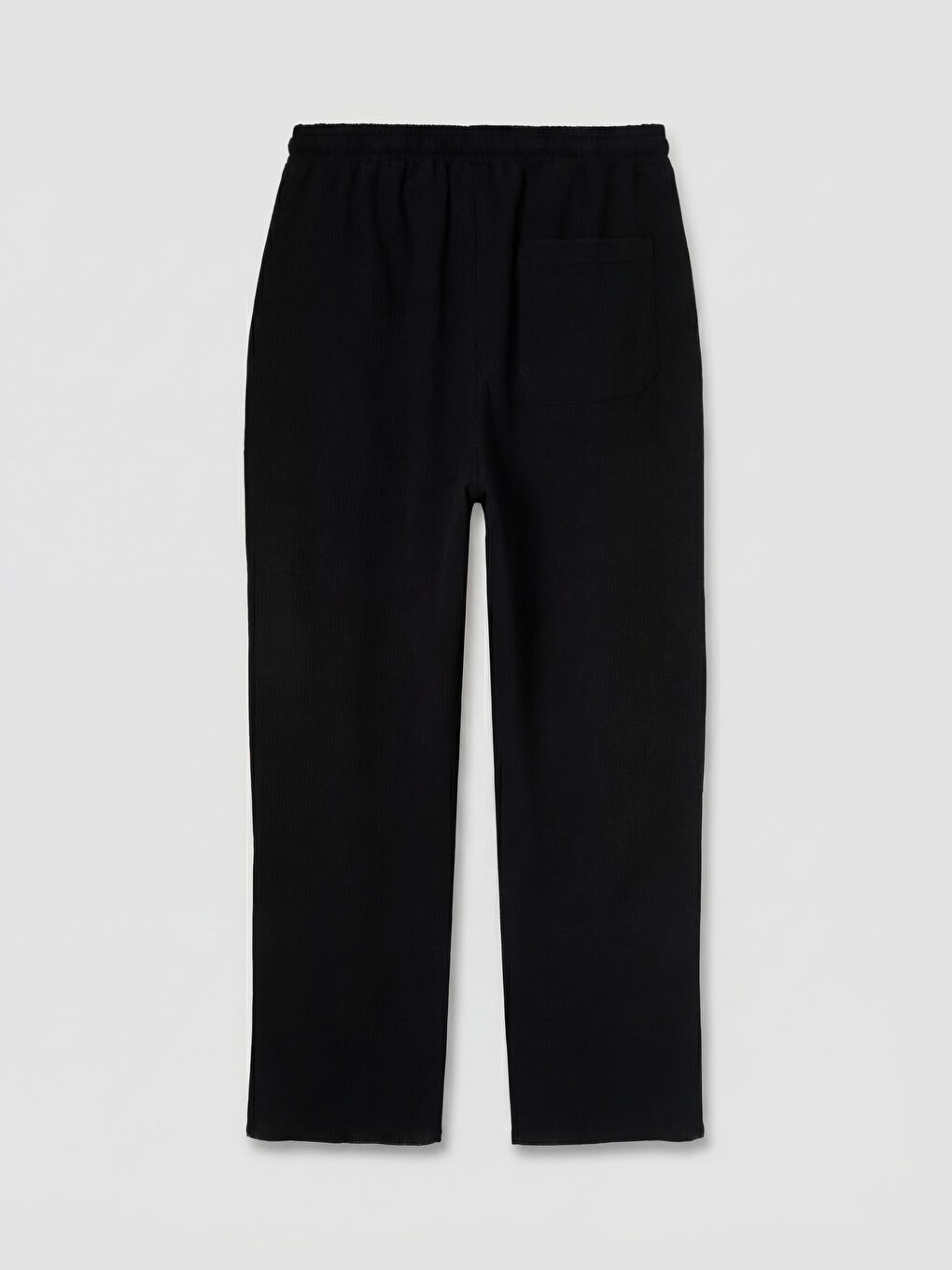 Relaxed Fit Muslin Men's Textured Trousers-5