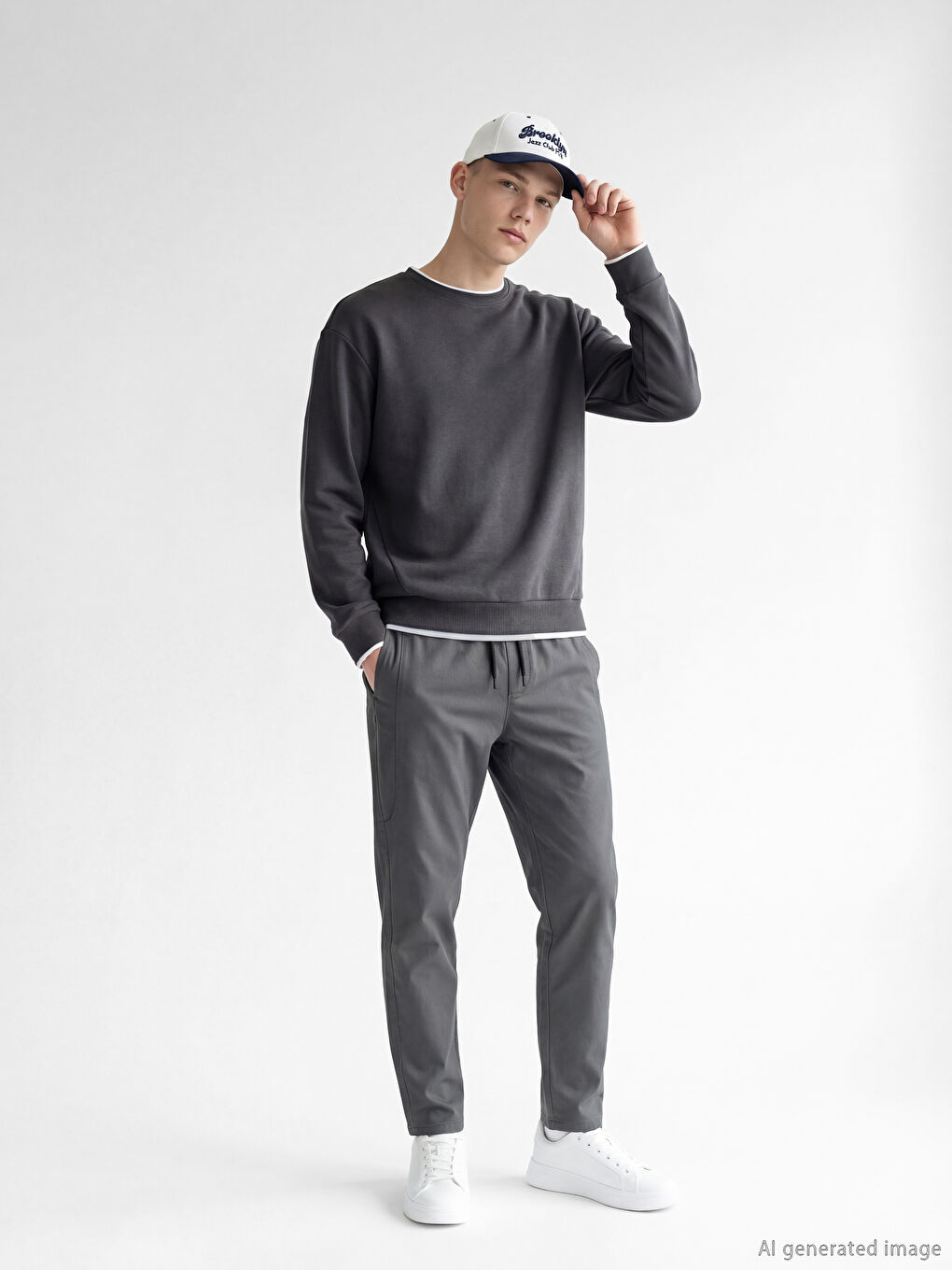 Elastic Waist Drawstring Slim Fit Men's Trousers