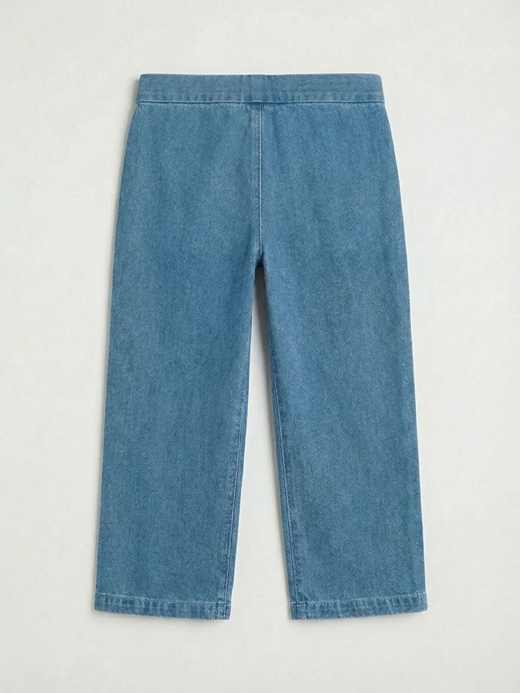 Ekru Kız Bebek Desenli Bluz ve Jean Pantolon-4