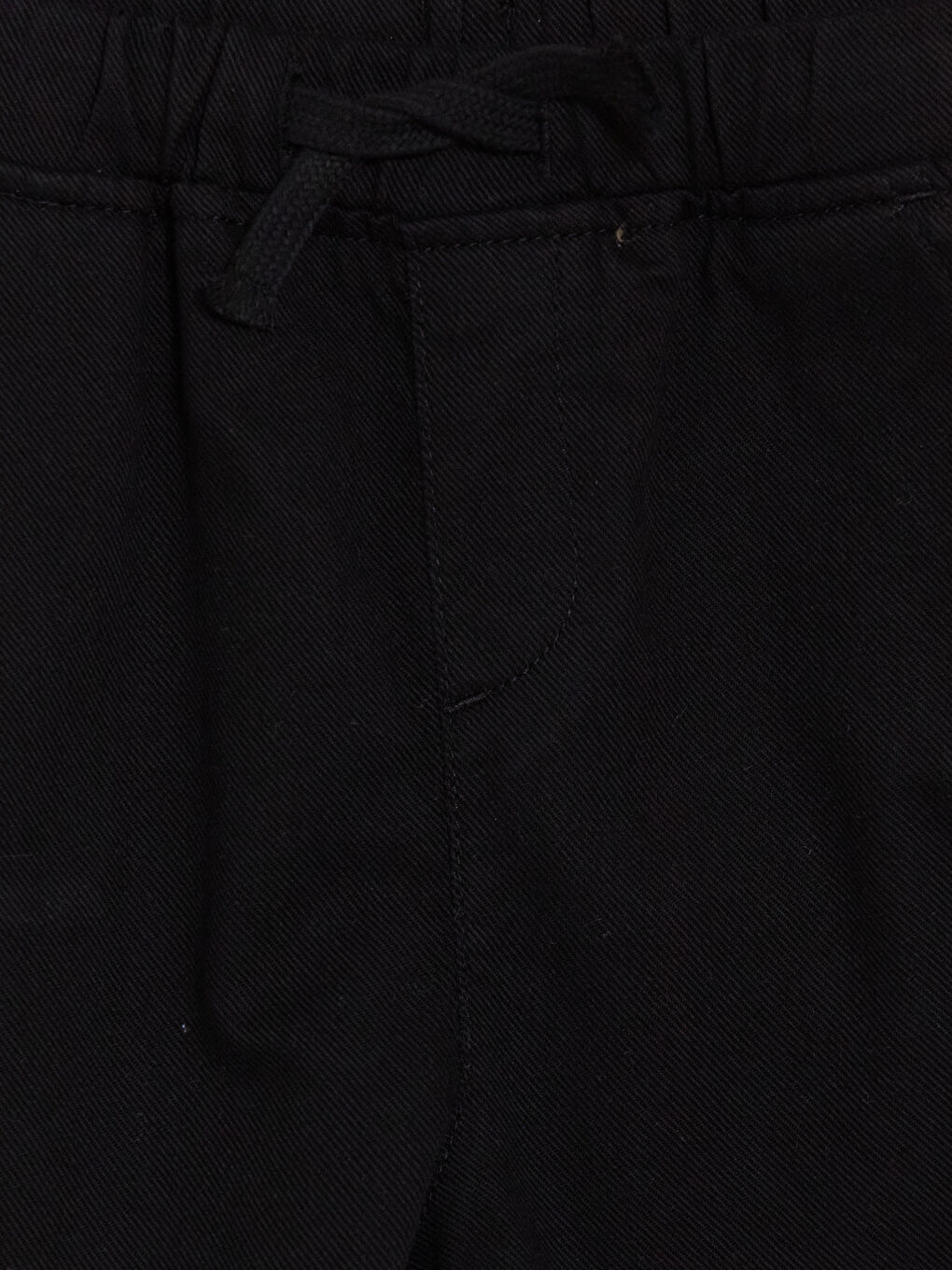 Siyah Beli Lastikli Erkek Çocuk Gabardin Şort-2