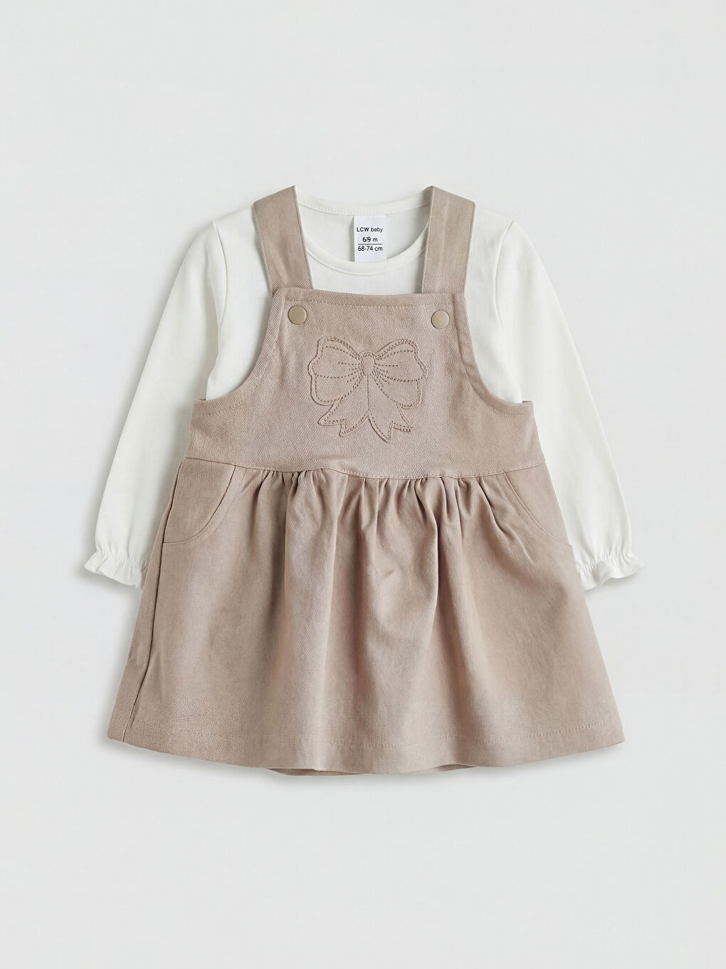 Baby Girl BROWN Dungarees