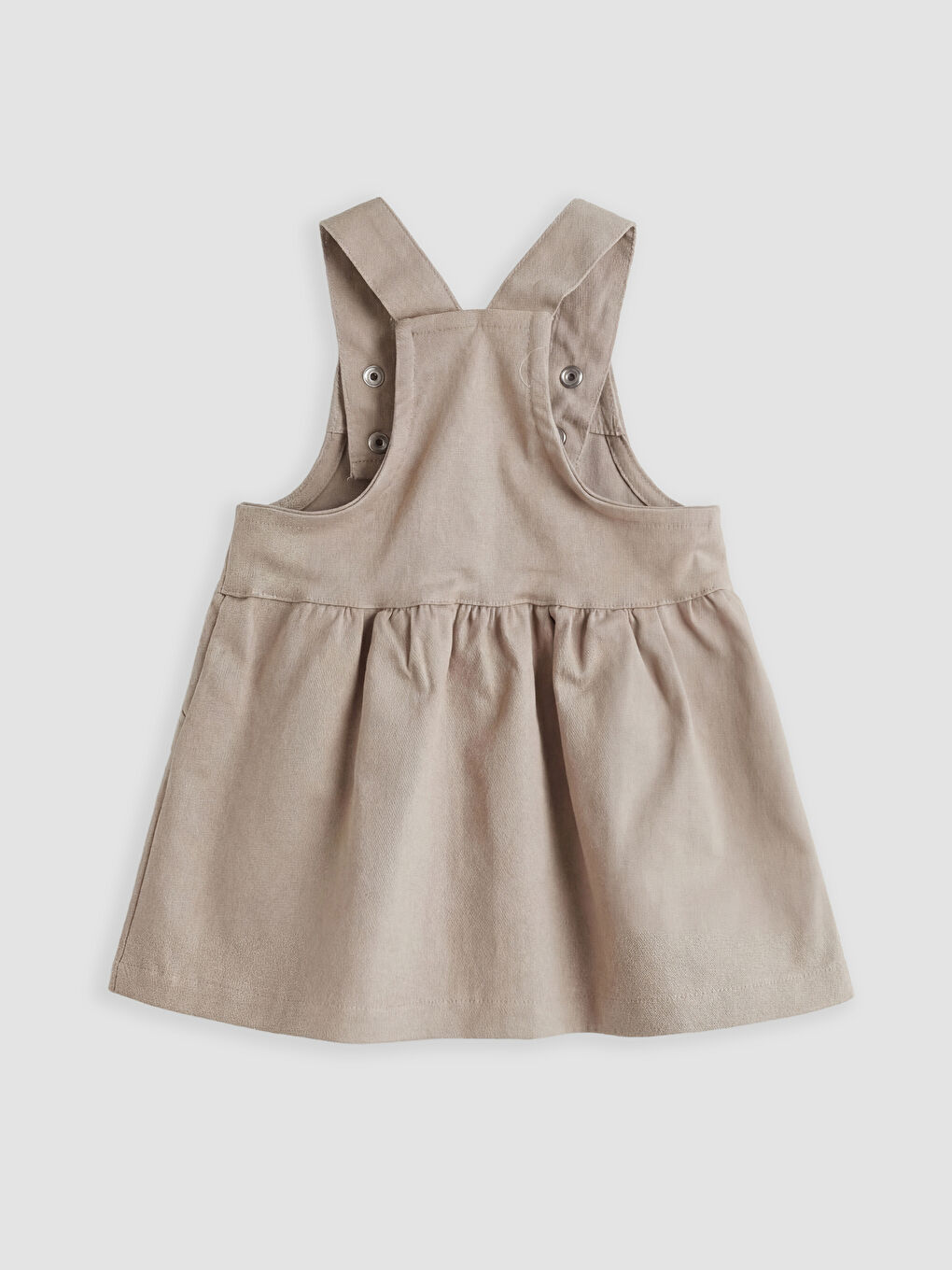 Baby Girl BROWN Dungarees-2