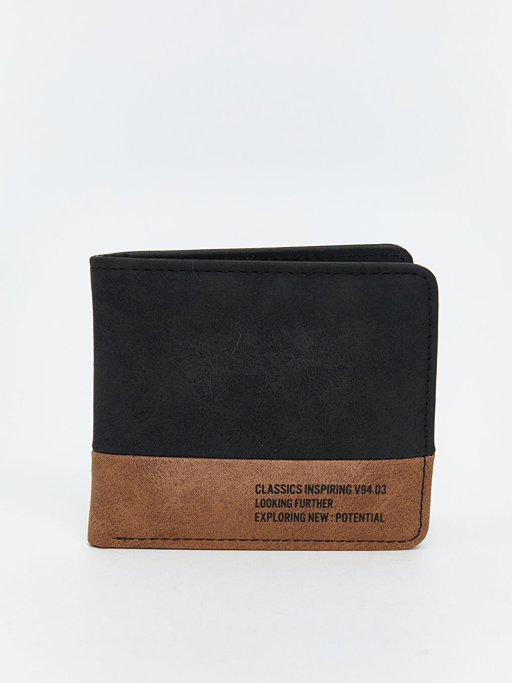 Leather-look wallet for men.