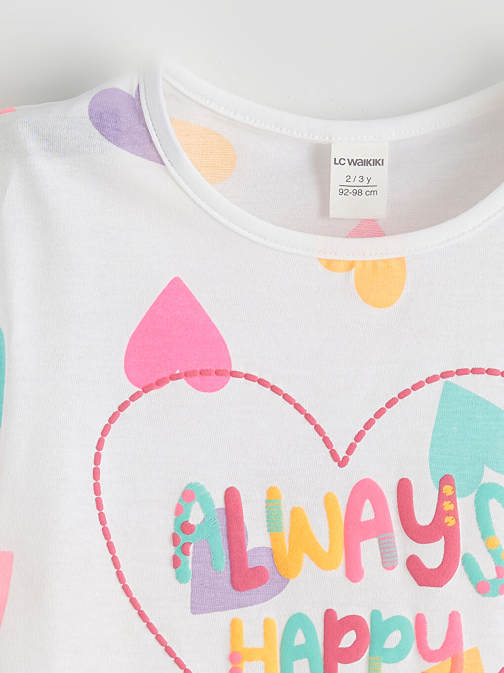 Mädchen WEISS T-Shirt-1