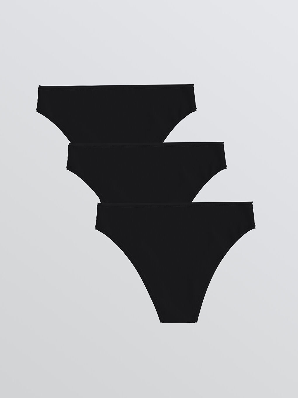 Siyah Brazilian Külot 3'lü-1