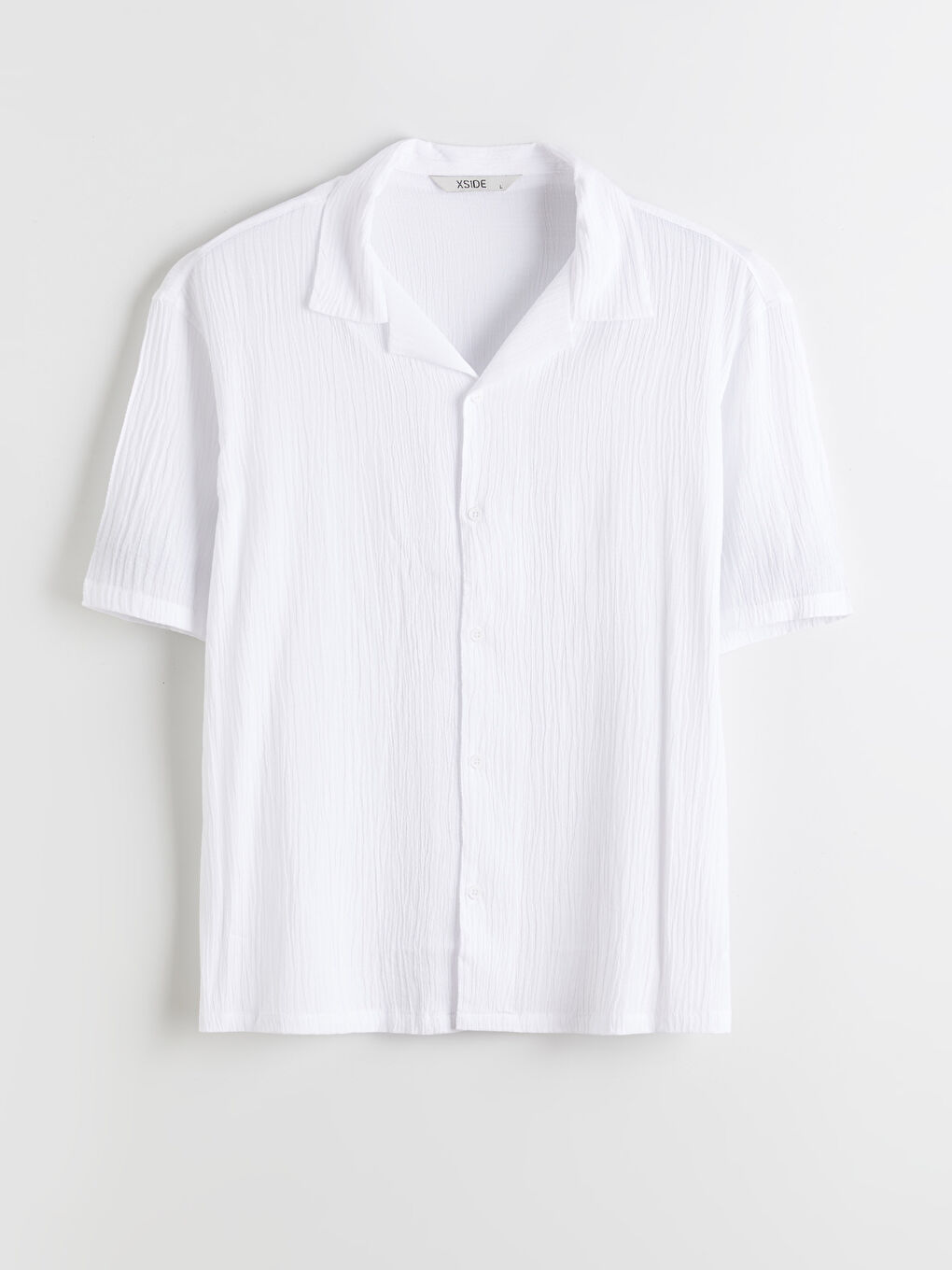 Regular Fit Camp Collar Man Shirt-4