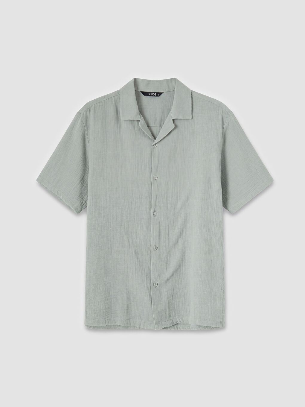 Yeşil Rahat Kalıp Resort Yaka Erkek Müslin Gömlek