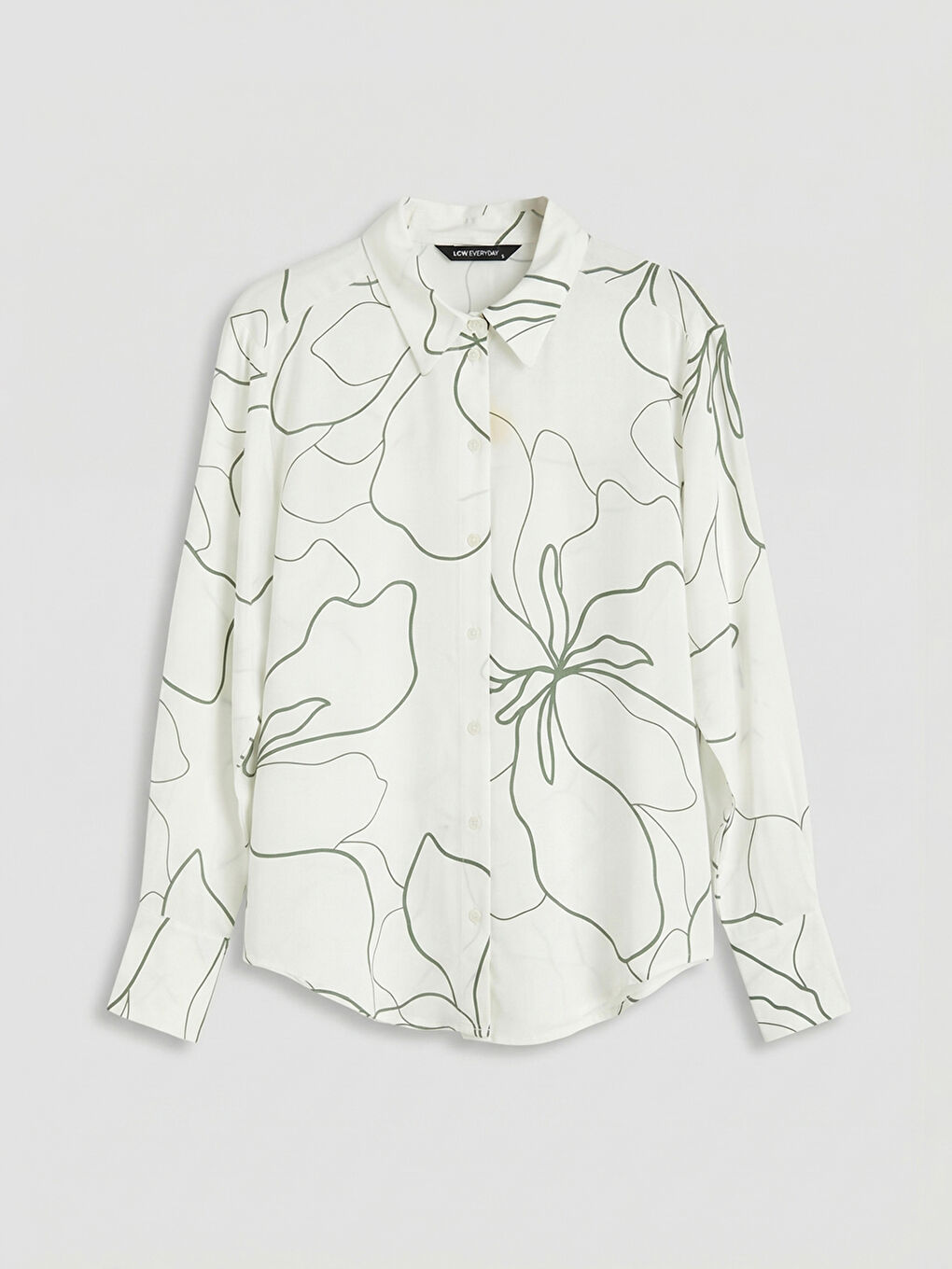 ქალი ხაკისფერი პერანგი