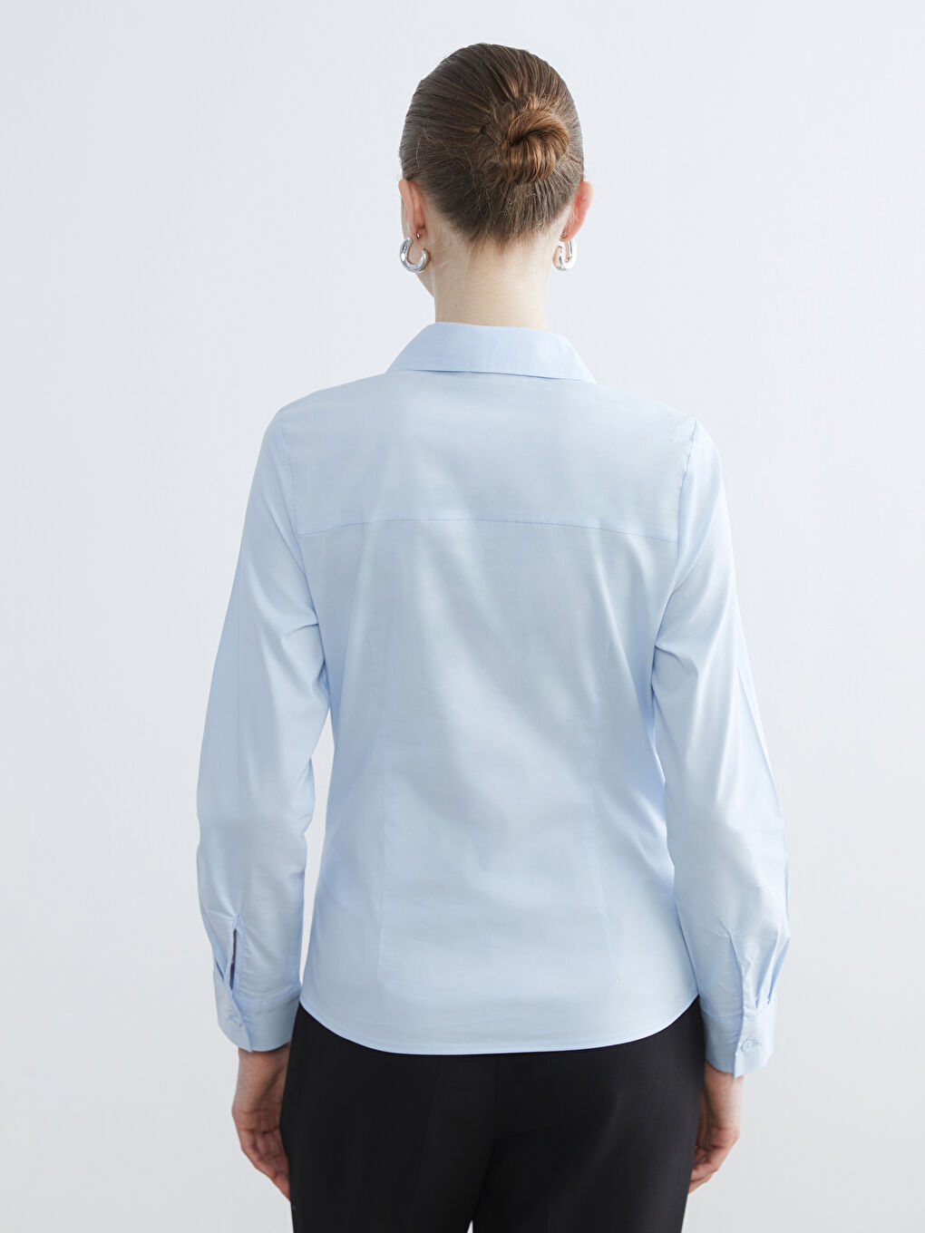 Mavi Regular Fit Poplin Kadın Gömlek-7