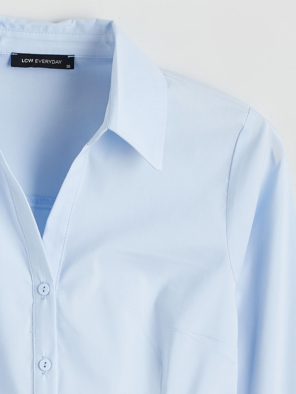 Mavi Regular Fit Poplin Kadın Gömlek-9