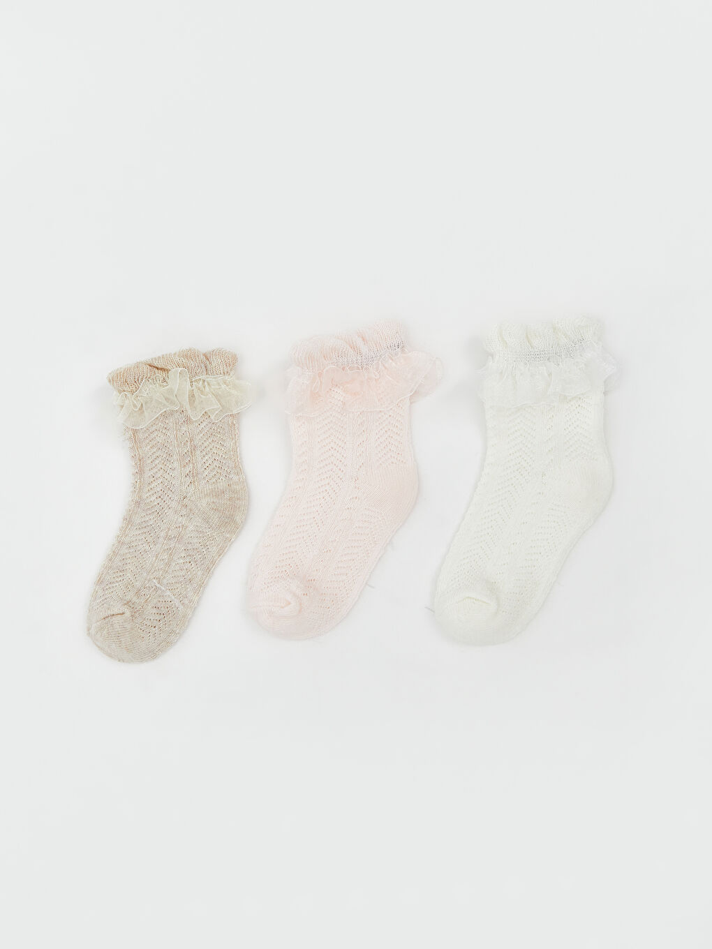 Baby Girl ECRU Ankle Socks