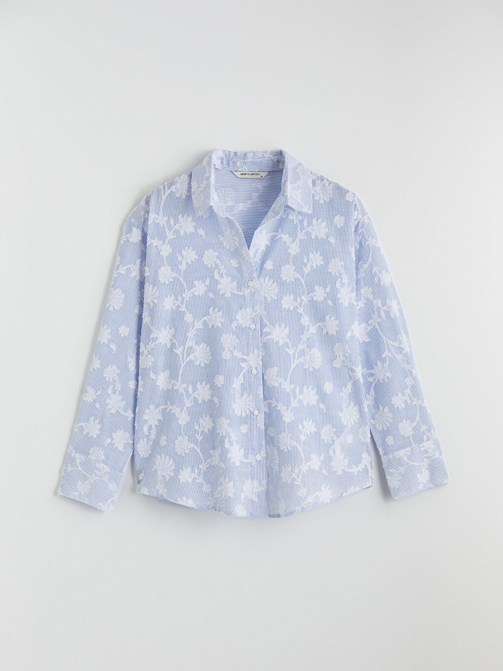 Women's Shirt with Floral Embroidery-4