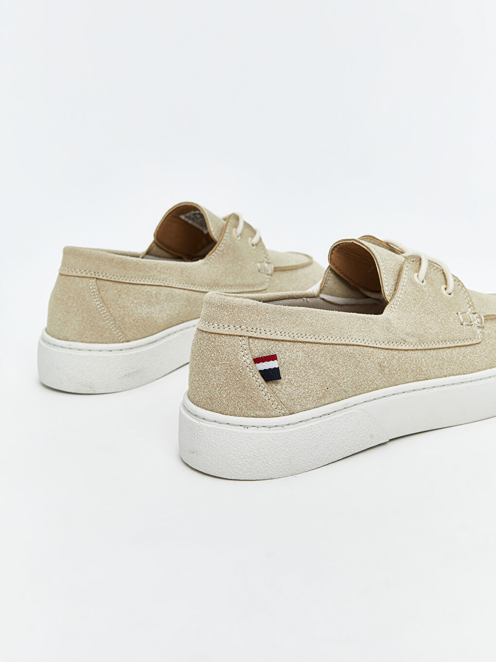 Bej Bağcıklı Erkek Loafer Ayakkabı-4