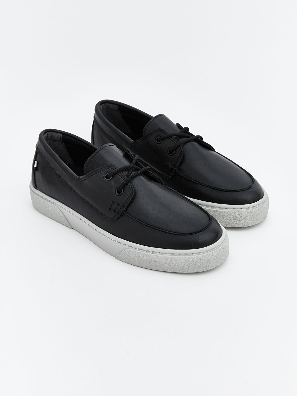 Siyah Bağcıklı Erkek Loafer Ayakkabı