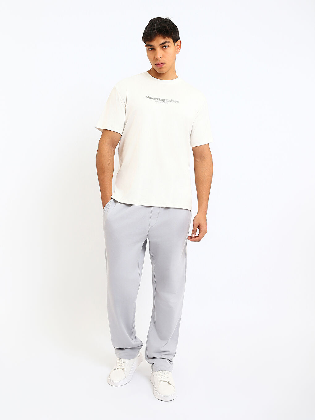 Crew Neck Printed Jersey Men's T-Shirt-1