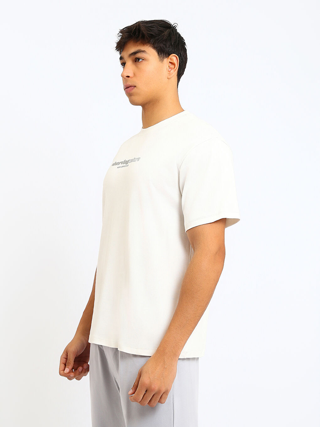 Crew Neck Printed Jersey Men's T-Shirt-3