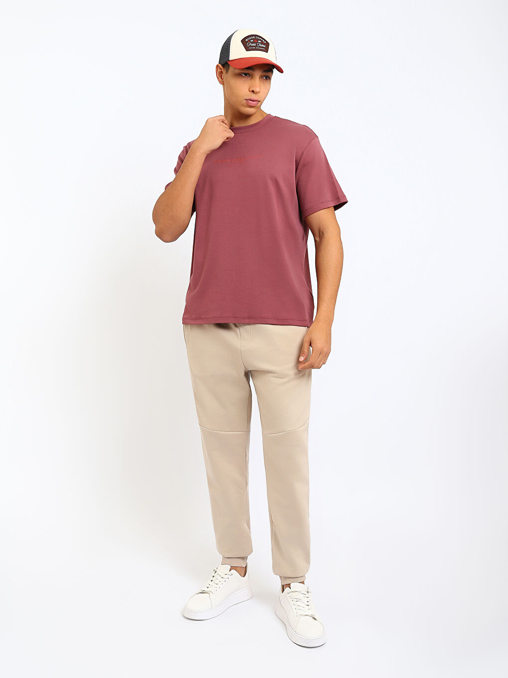 Crew Neck Printed Jersey Men's T-Shirt-1