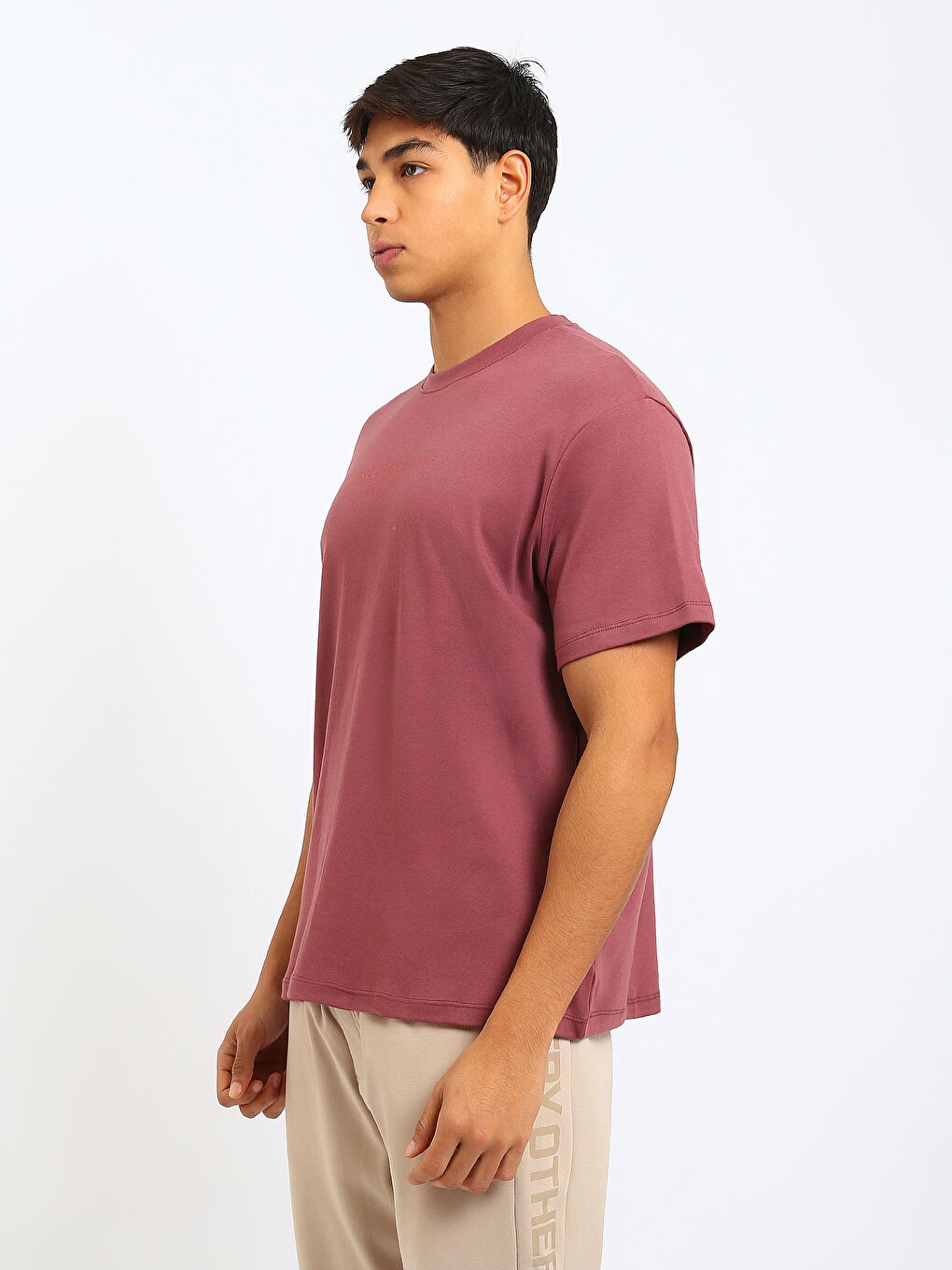 Crew Neck Printed Jersey Men's T-Shirt-3