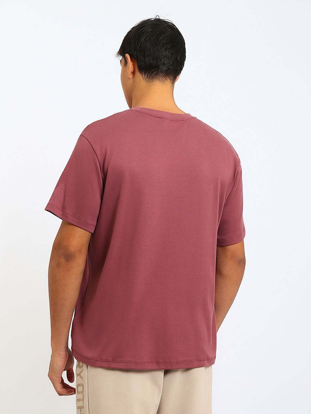 Crew Neck Printed Jersey Men's T-Shirt-4