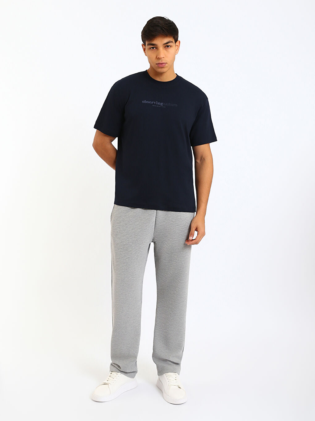 Crew Neck Printed Jersey Men's T-Shirt-1