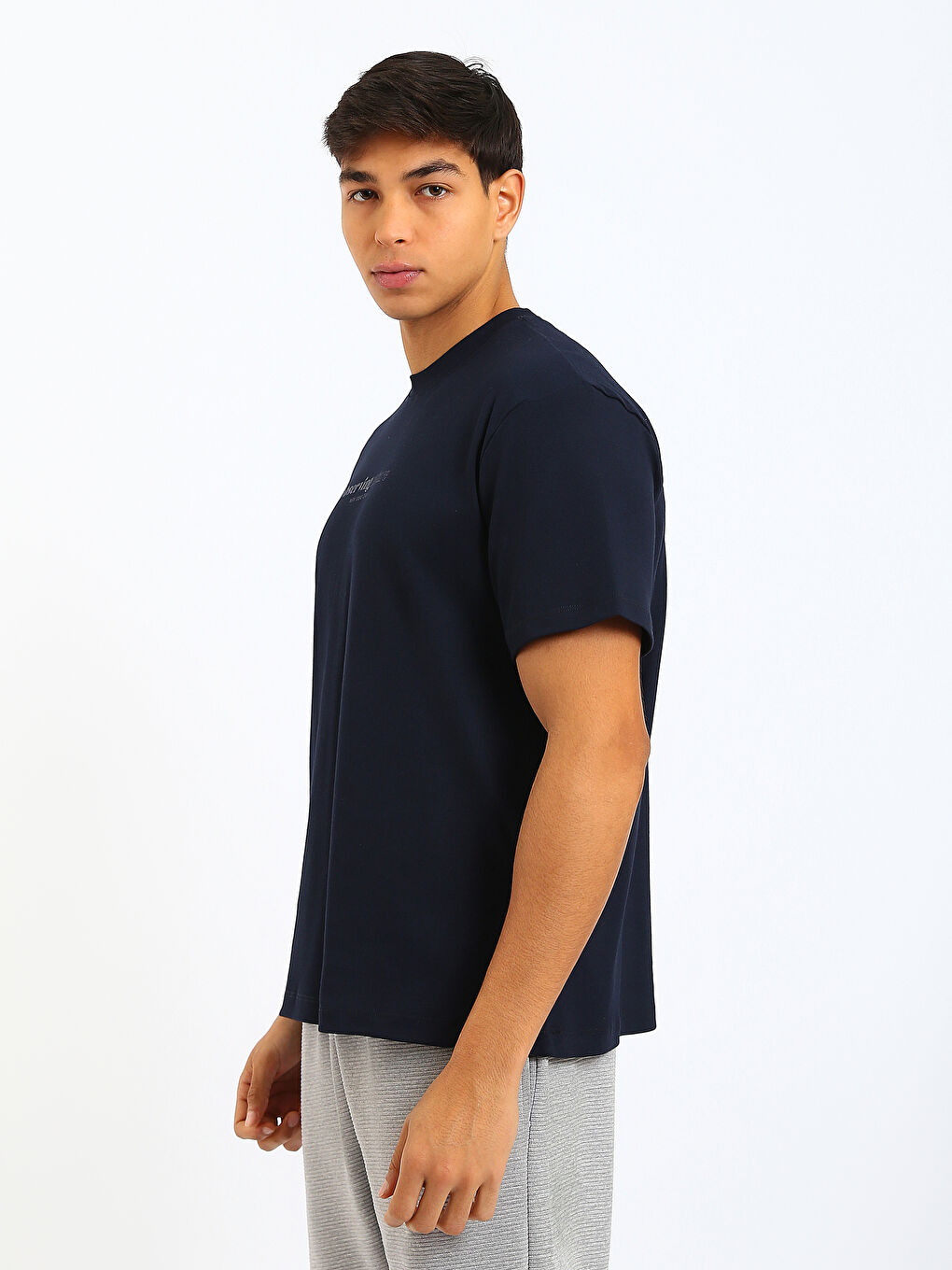 Crew Neck Printed Jersey Men's T-Shirt-3