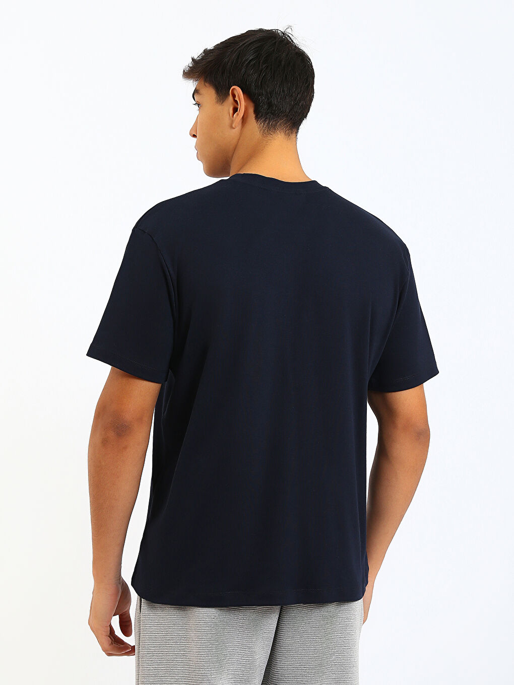 Crew Neck Printed Jersey Men's T-Shirt-4