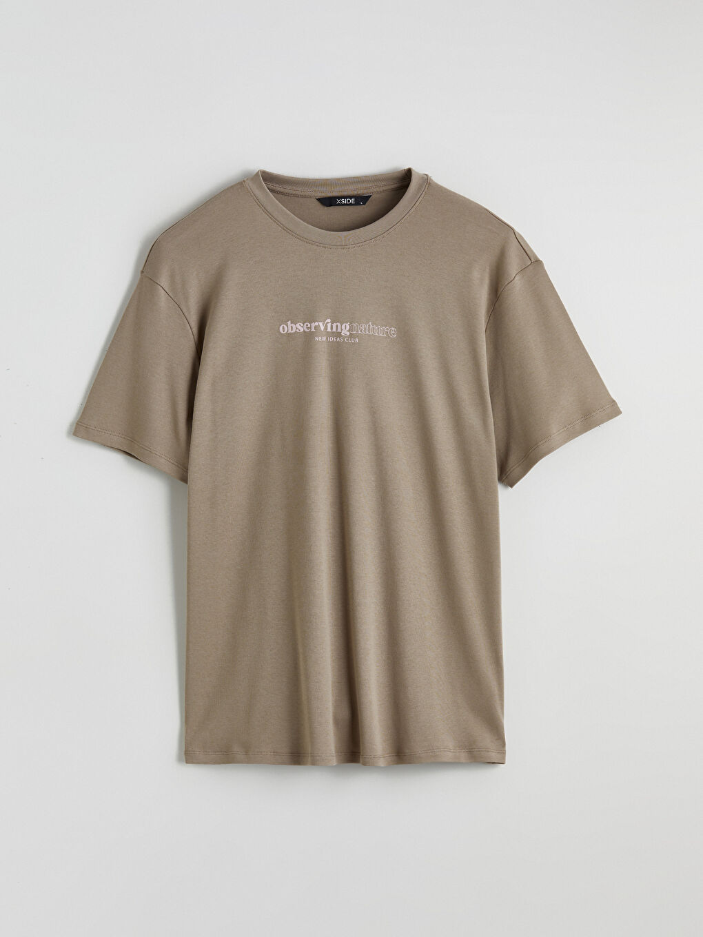 تيشيرت رجالي ياقة دائرية مطبوع جيرسي-4