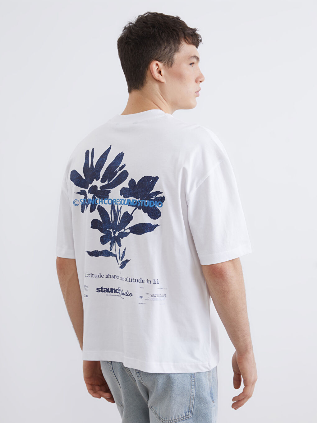 Crew Neck Printed Jersey Men's T-Shirt