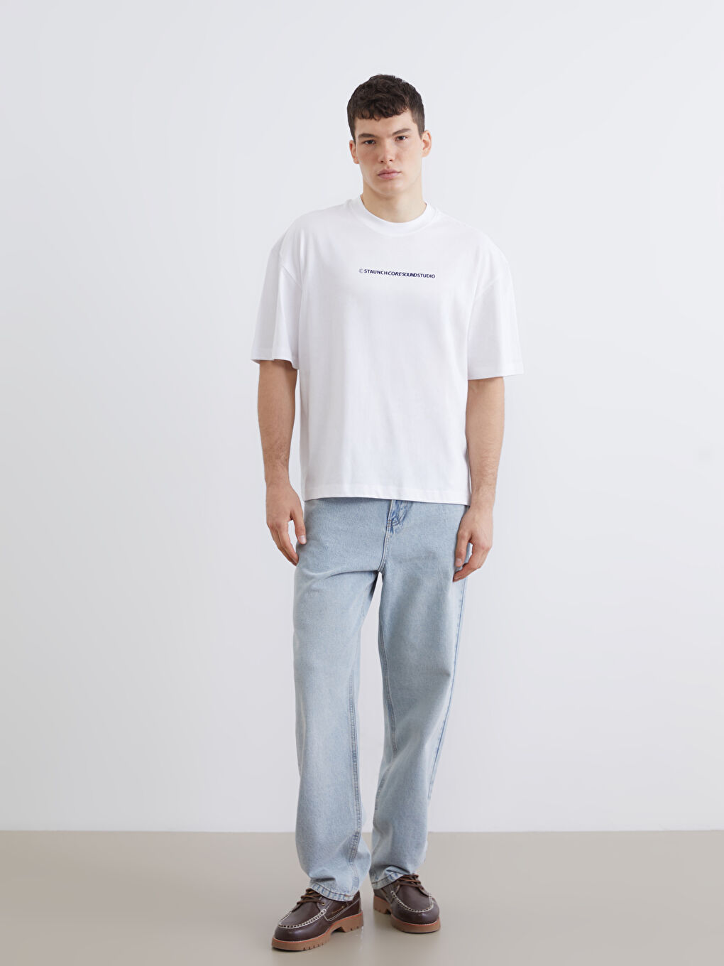 Crew Neck Printed Jersey Men's T-Shirt-1