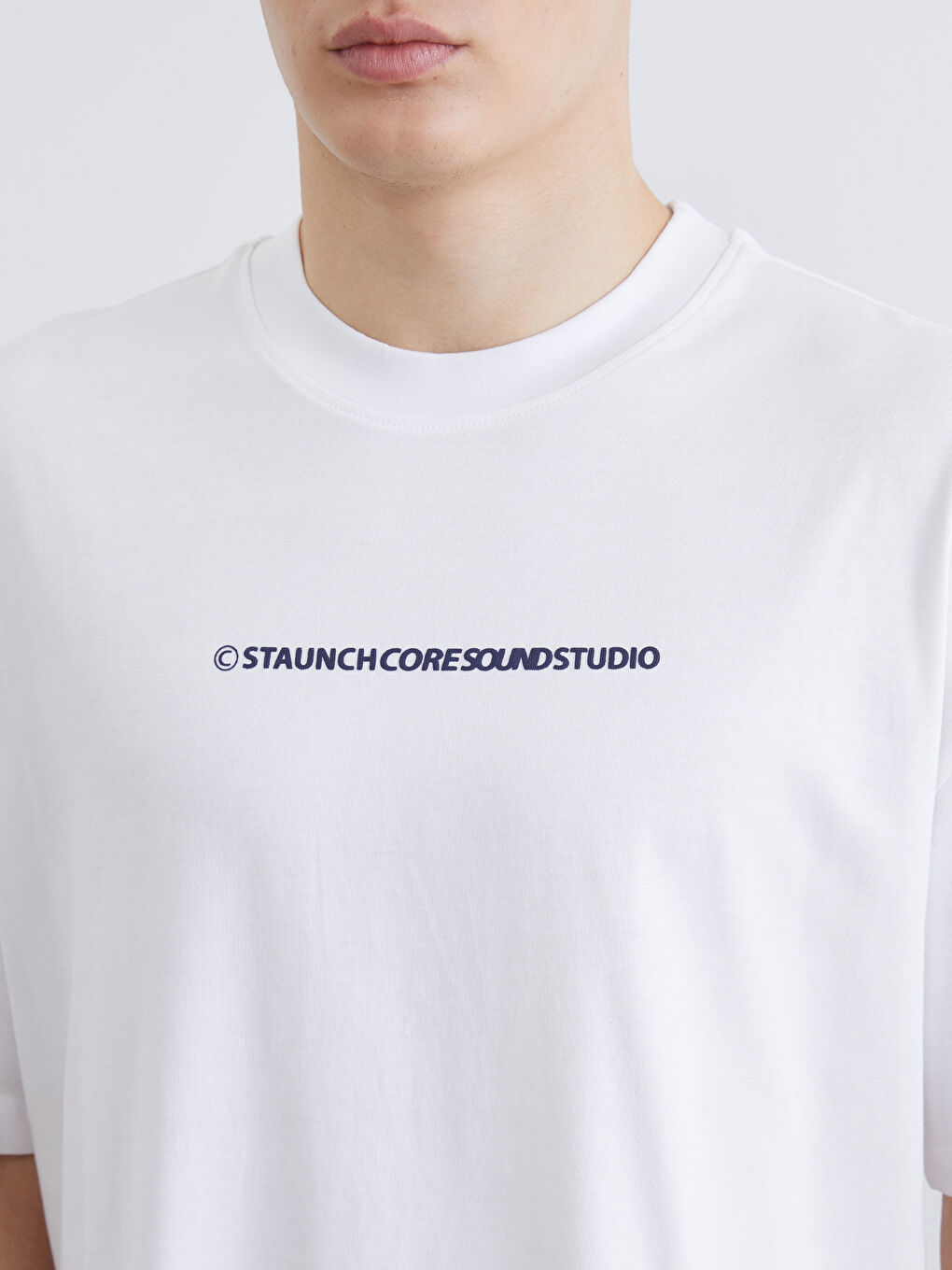 Crew Neck Printed Jersey Men's T-Shirt-2