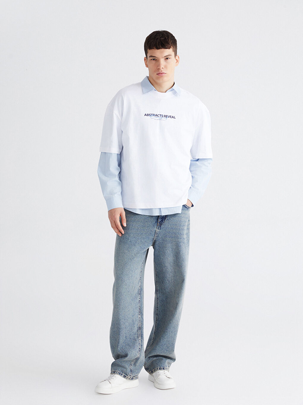 Crew Neck Printed Jersey Men's T-Shirt-1