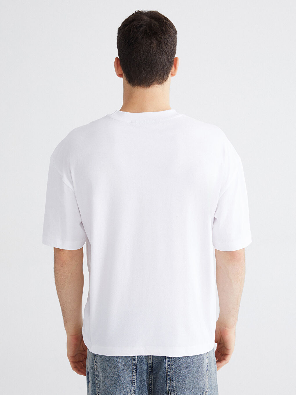 Crew Neck Printed Jersey Men's T-Shirt-3