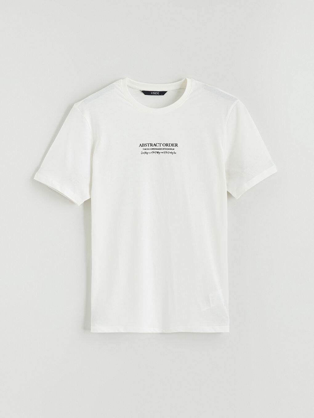 تيشيرت رجالي ياقة دائرية مطبوع جيرسي-4