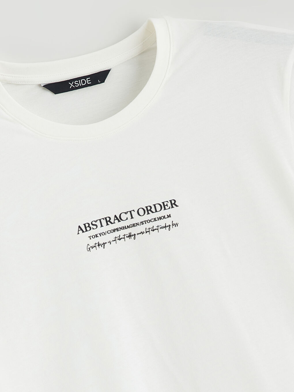 تيشيرت رجالي ياقة دائرية مطبوع جيرسي-5