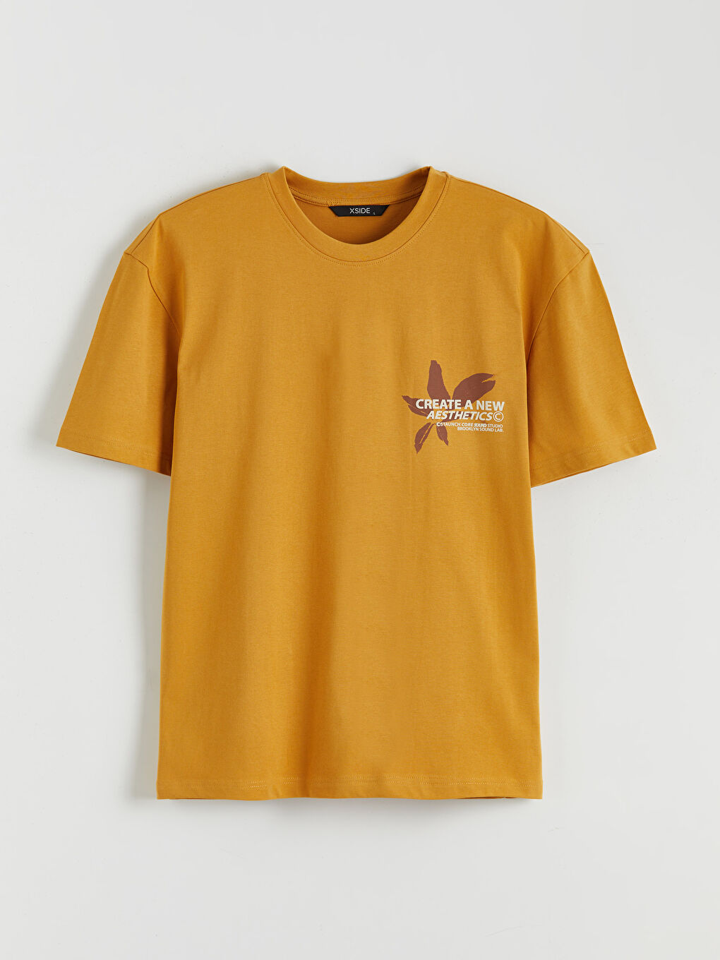 Crew Neck Printed Jersey Men's T-Shirt-4