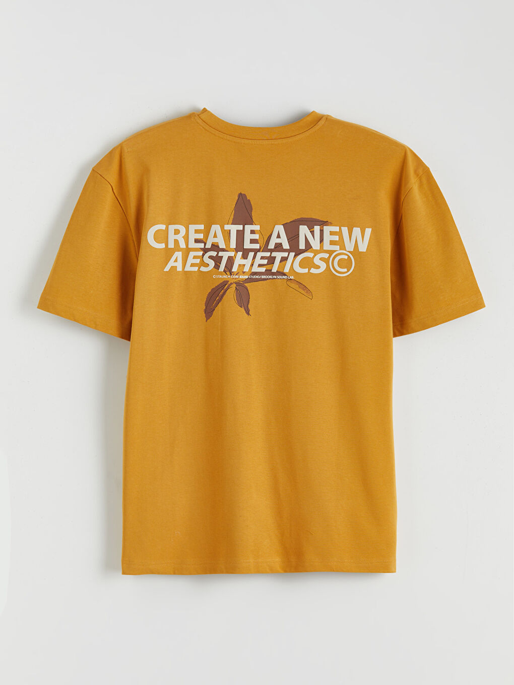 Crew Neck Printed Jersey Men's T-Shirt-5