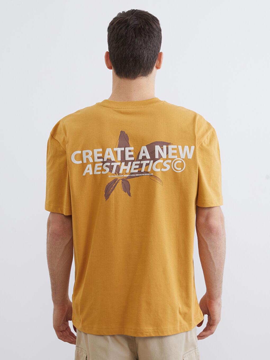 Crew Neck Printed Jersey Men's T-Shirt-3