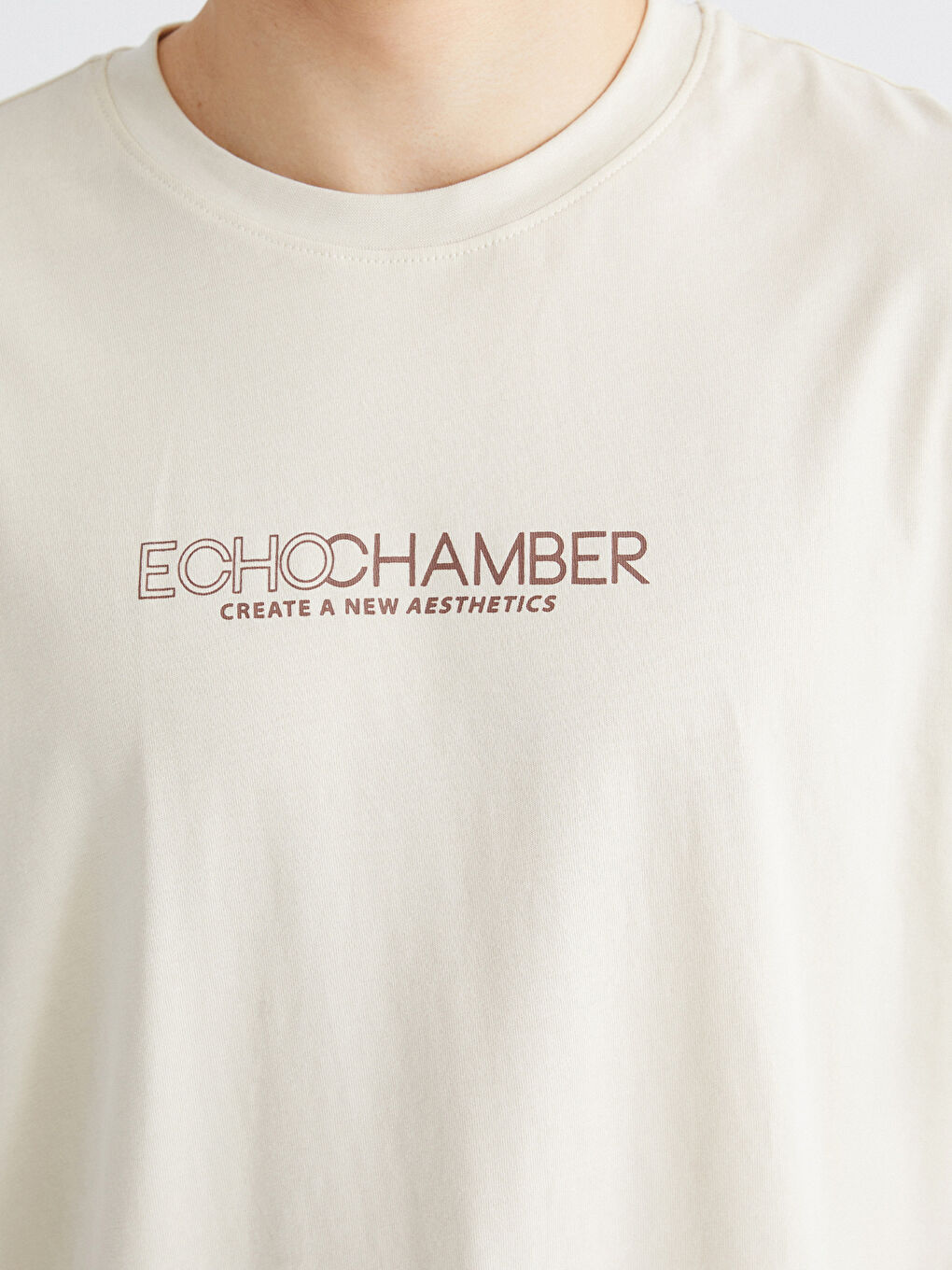 تيشيرت رجالي ياقة دائرية مطبوع جيرسي-2