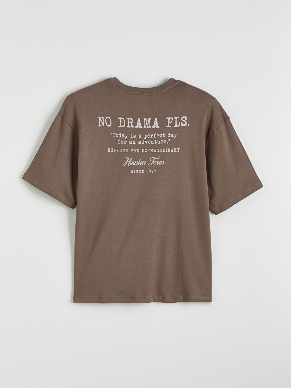 تيشيرت رجالي ياقة دائرية مطبوع جيرسي-5