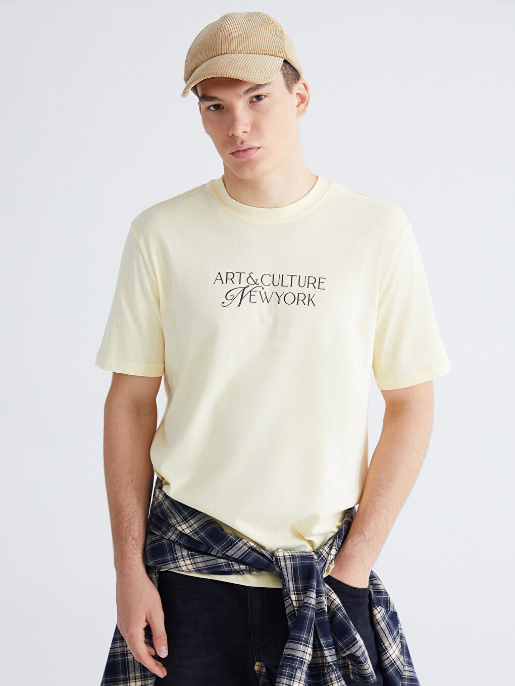 Crew Neck Printed Jersey Men's T-Shirt