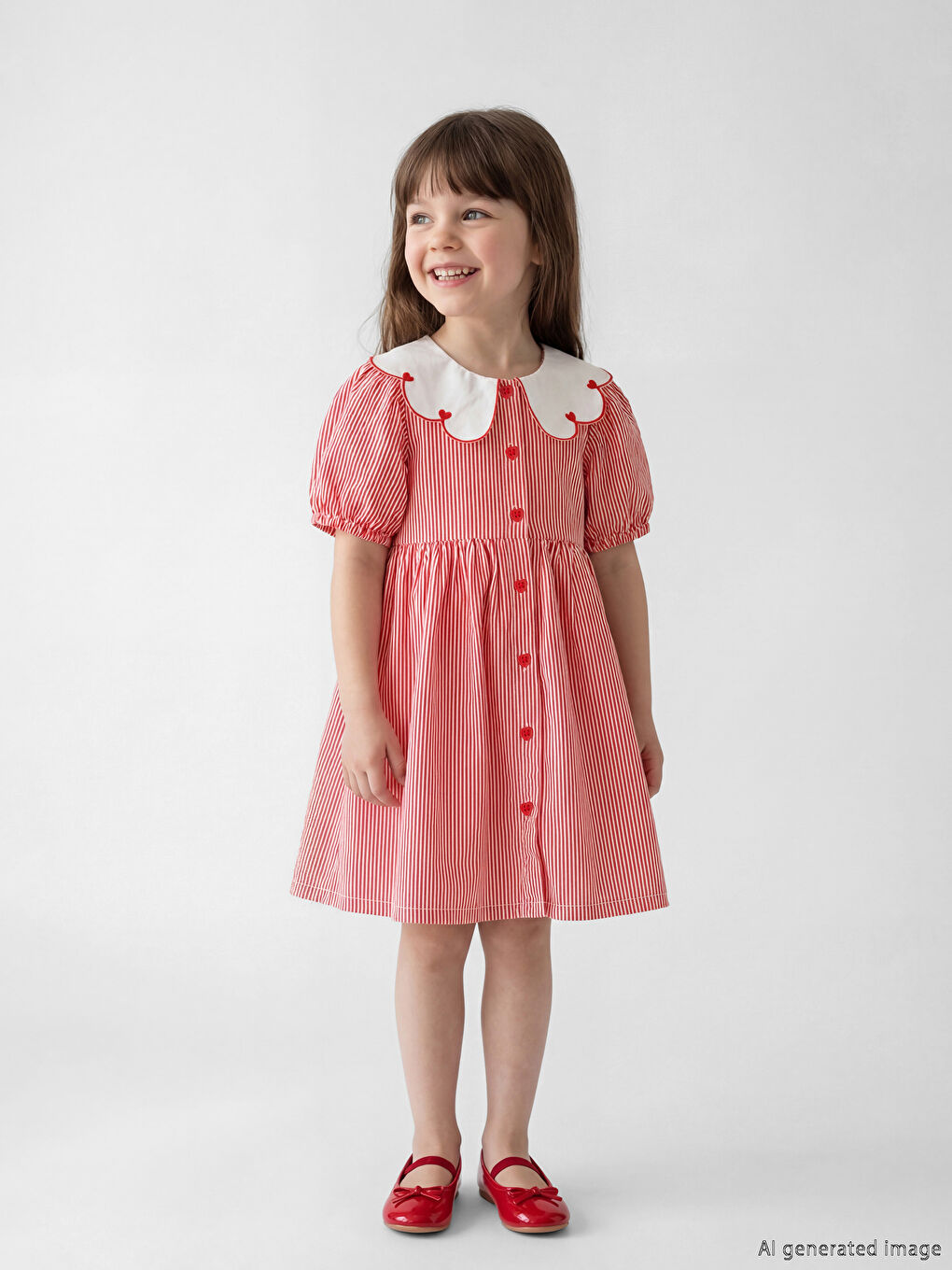 Djevojka CRVENA Haljina-1